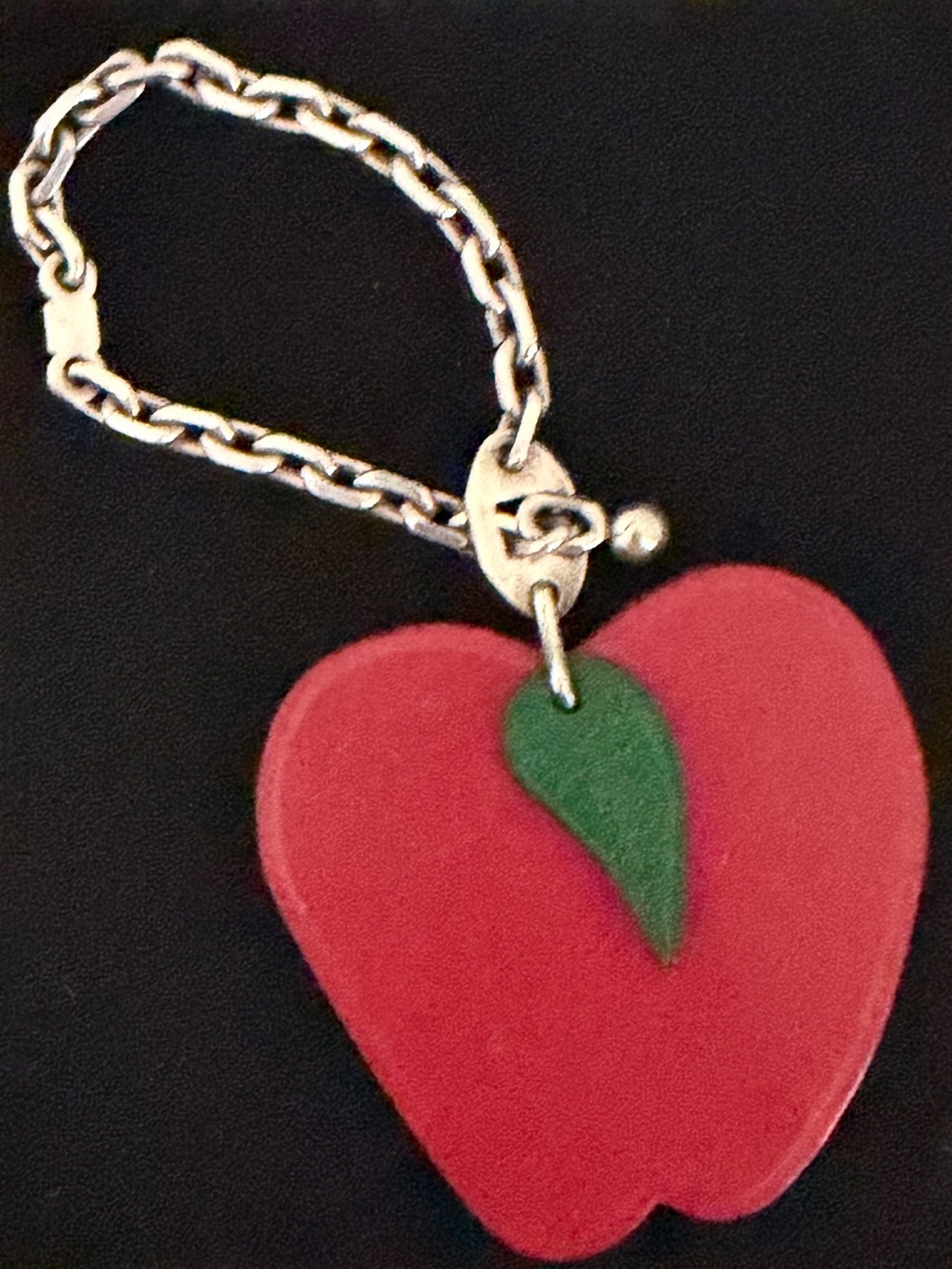 HERMES Hermes Keychain Bag Charm Fruit Apple Seasonal Men Women Red 20499999 - Picture 4 of 16